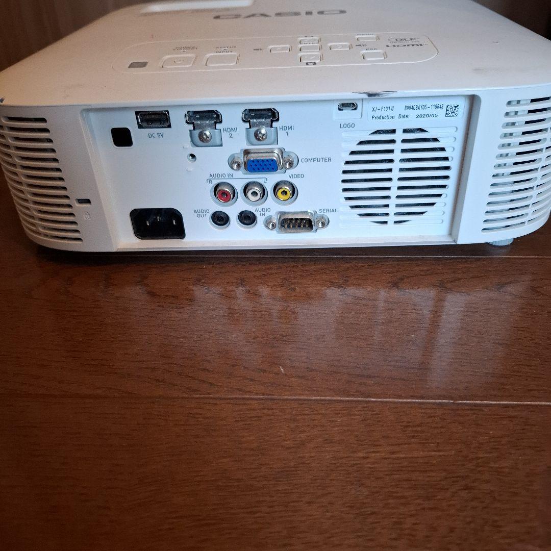 CASIO プロジェクター 本体XJ-F101W ホワイト