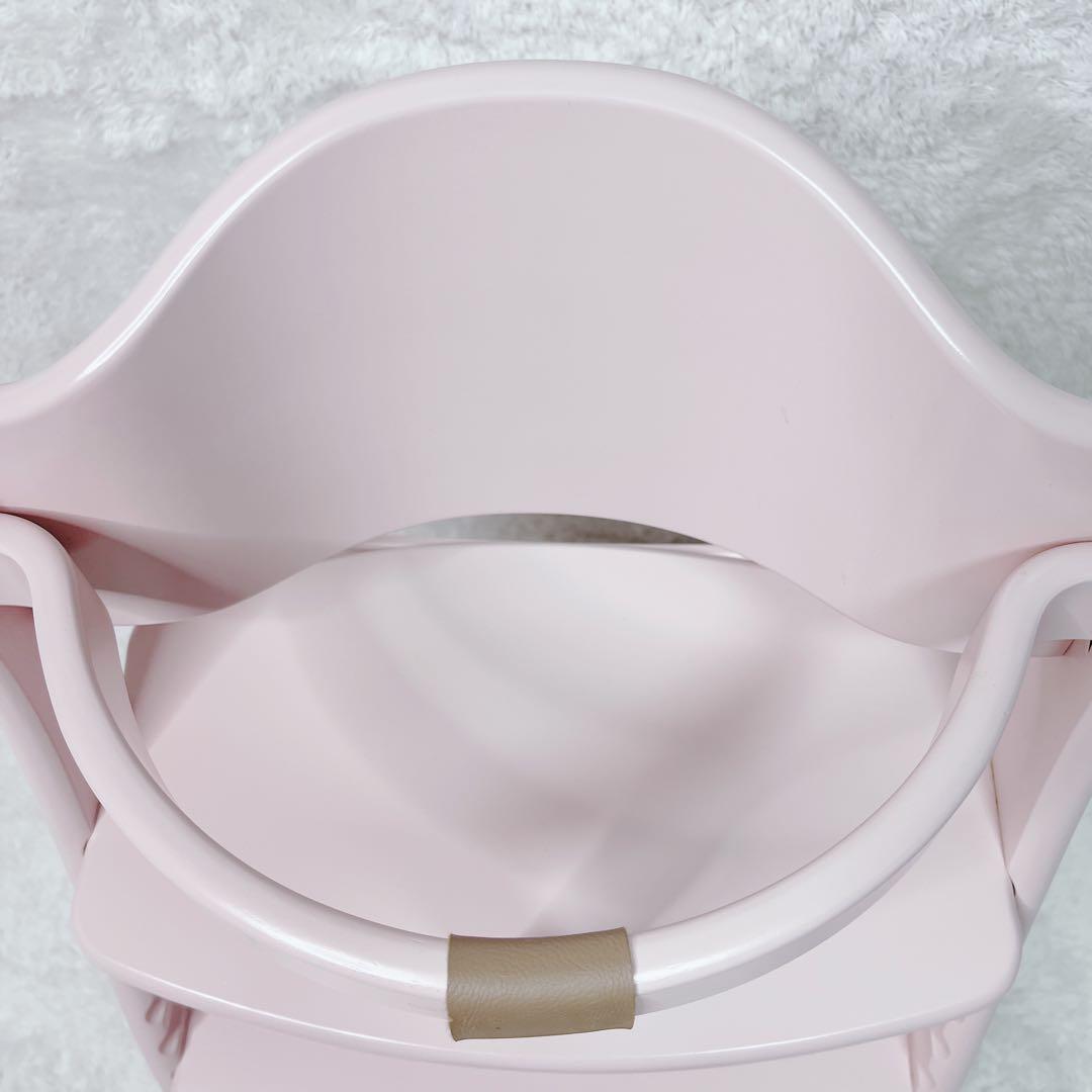 【希少色】　ヤマトヤ　ハイチェア　アッフルチェア　テーブル　ガード付　ピンク