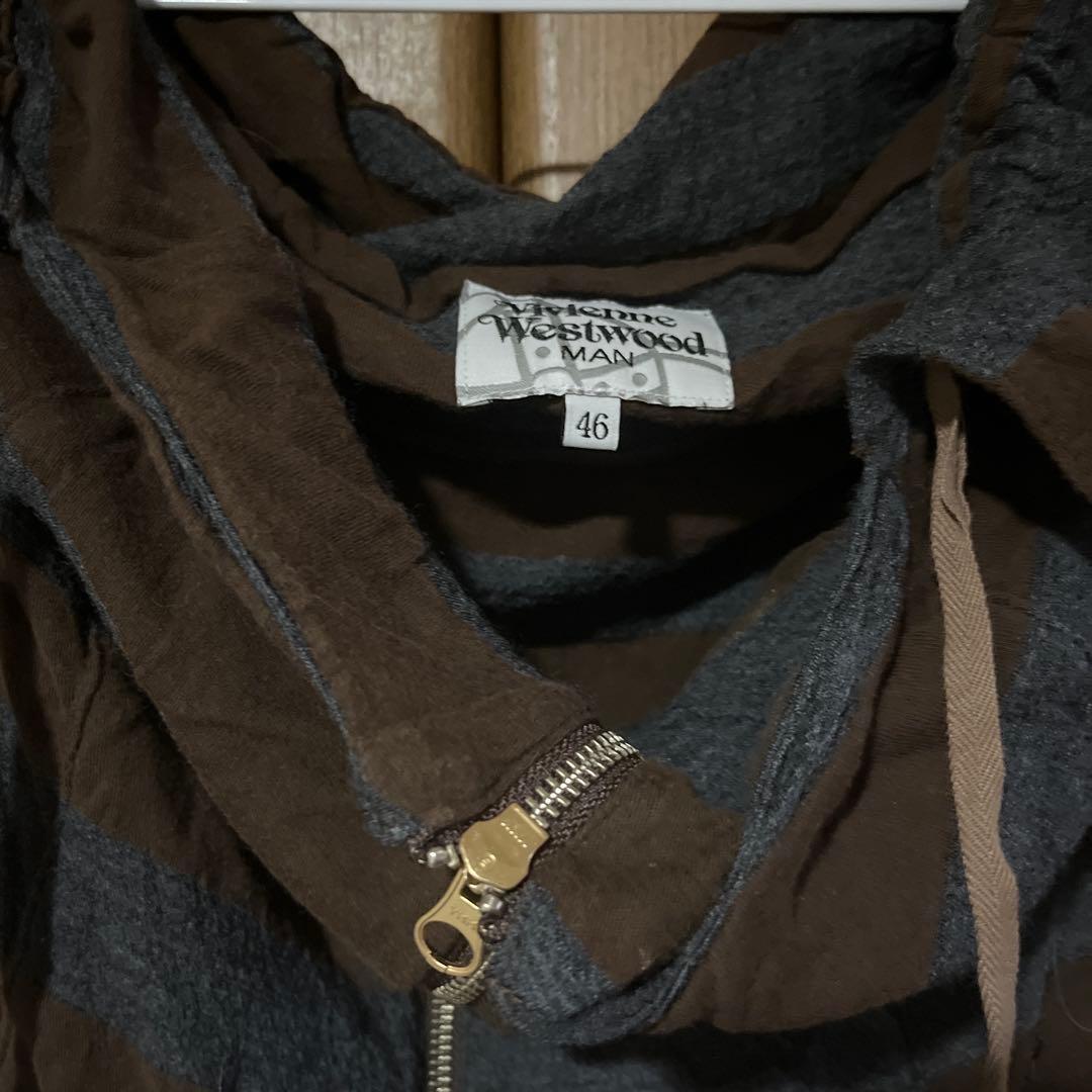 ヴィヴィアン　ボーダー　パーカー　ノースリーブ