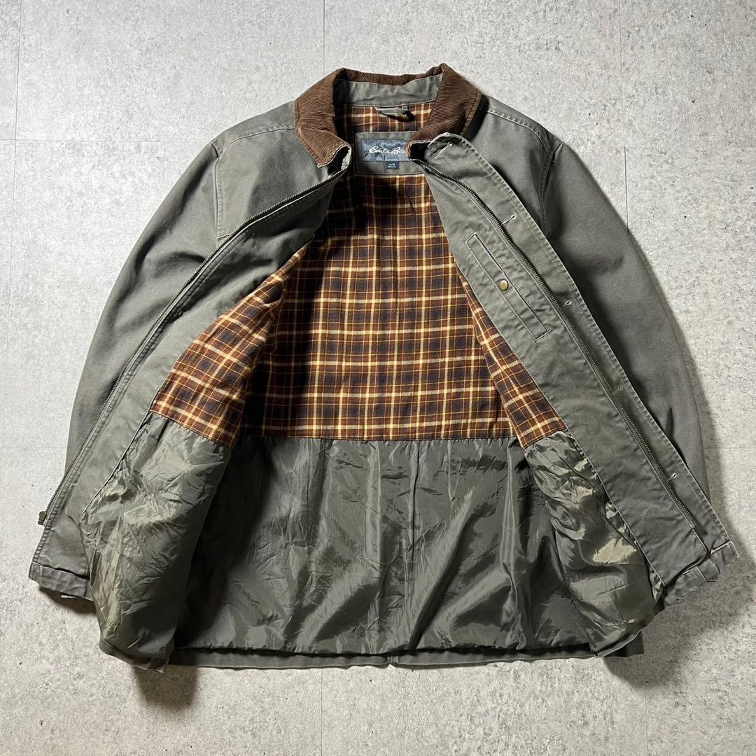 Eddie Bauer ハンティングジャケット XL 裏地チェック