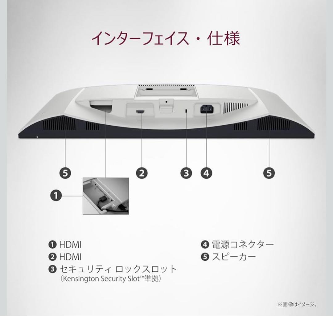 Dell ハイスペック 23.8インチ ホワイトモニター