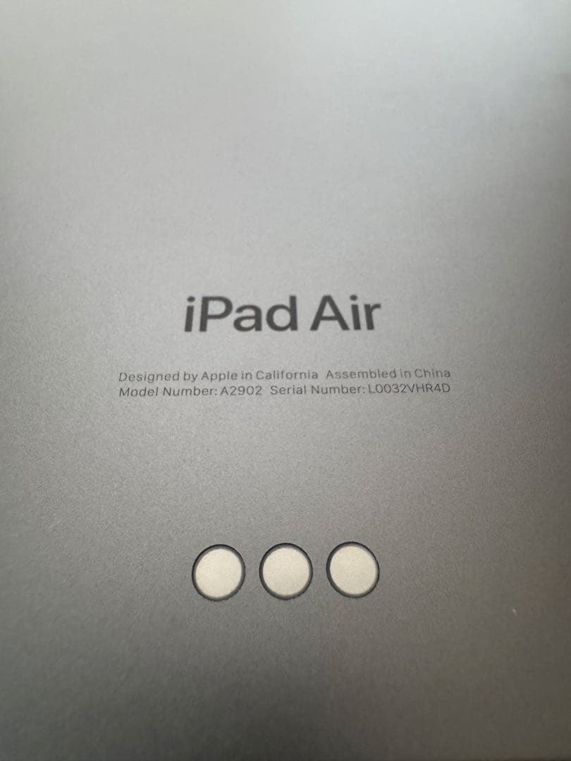 iPad Air 11インチ(M2)Wi-Fiモデルスペースグレー　本体