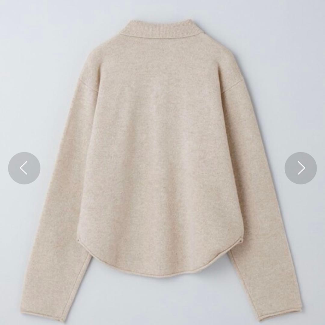 新品未使用　6(ROKU) stole cardigan BEIGE