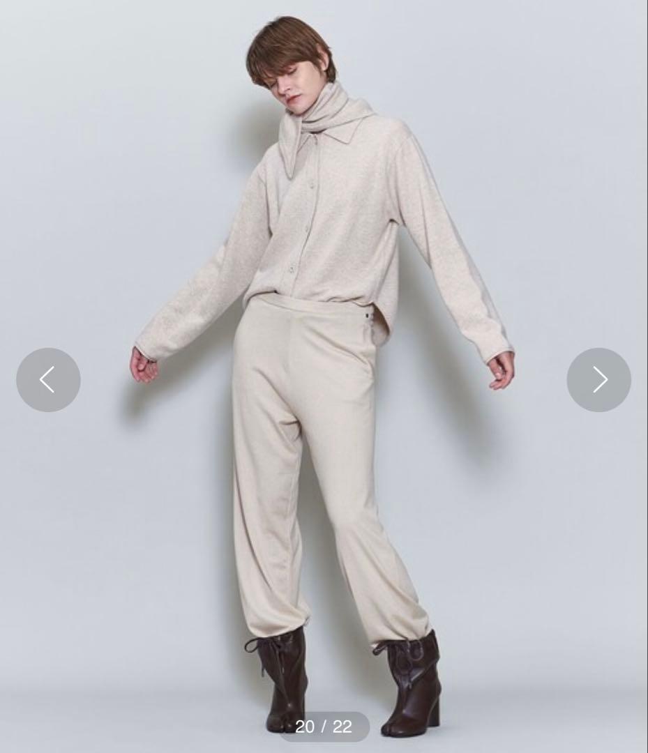 新品未使用　6(ROKU) stole cardigan BEIGE