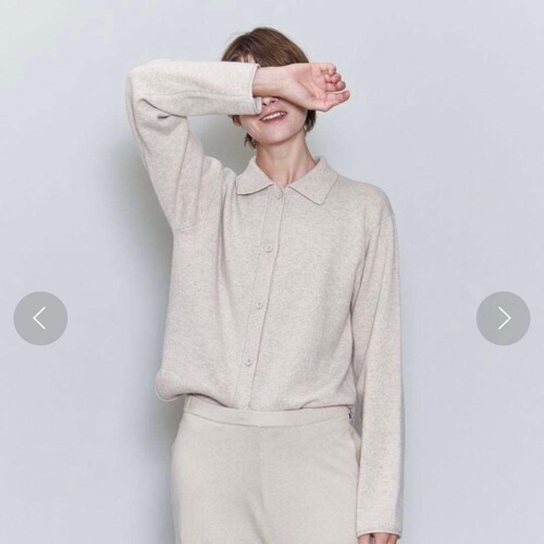 新品未使用　6(ROKU) stole cardigan BEIGE