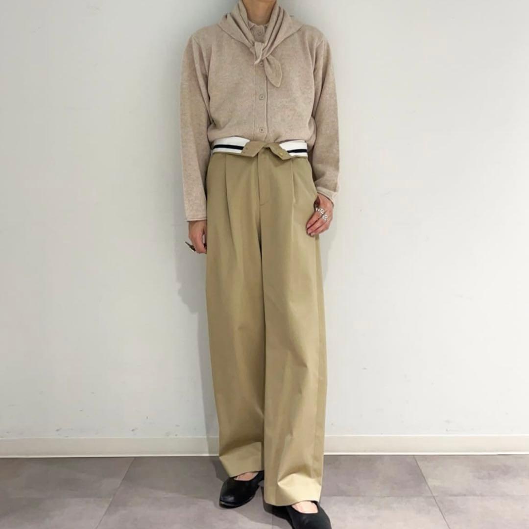 新品未使用　6(ROKU) stole cardigan BEIGE