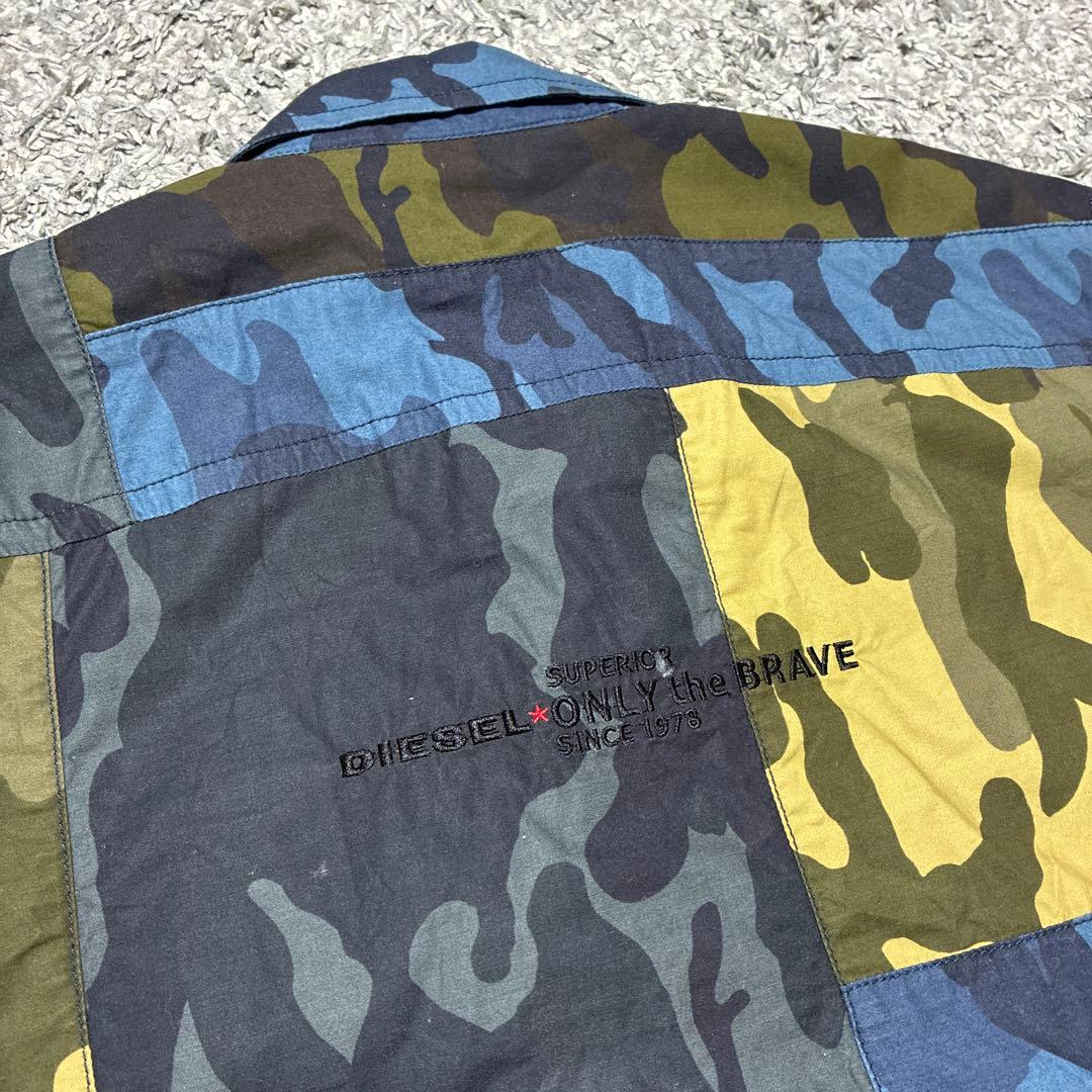 DIESEL パッチワーク迷彩ミリタリージャケット