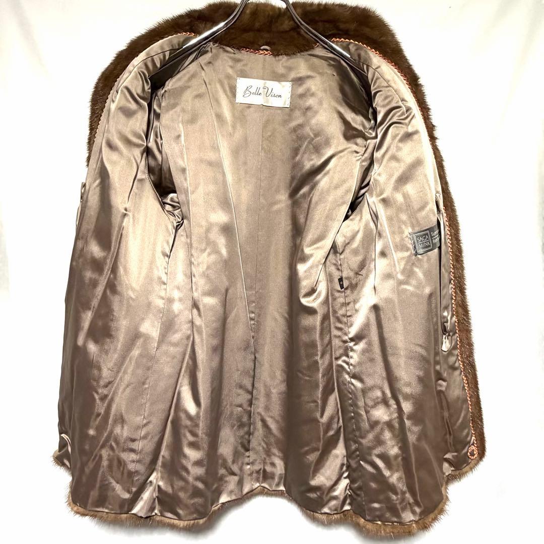 Belle Viaon SAGA MINK デミバフミンク ファーコート 本毛皮