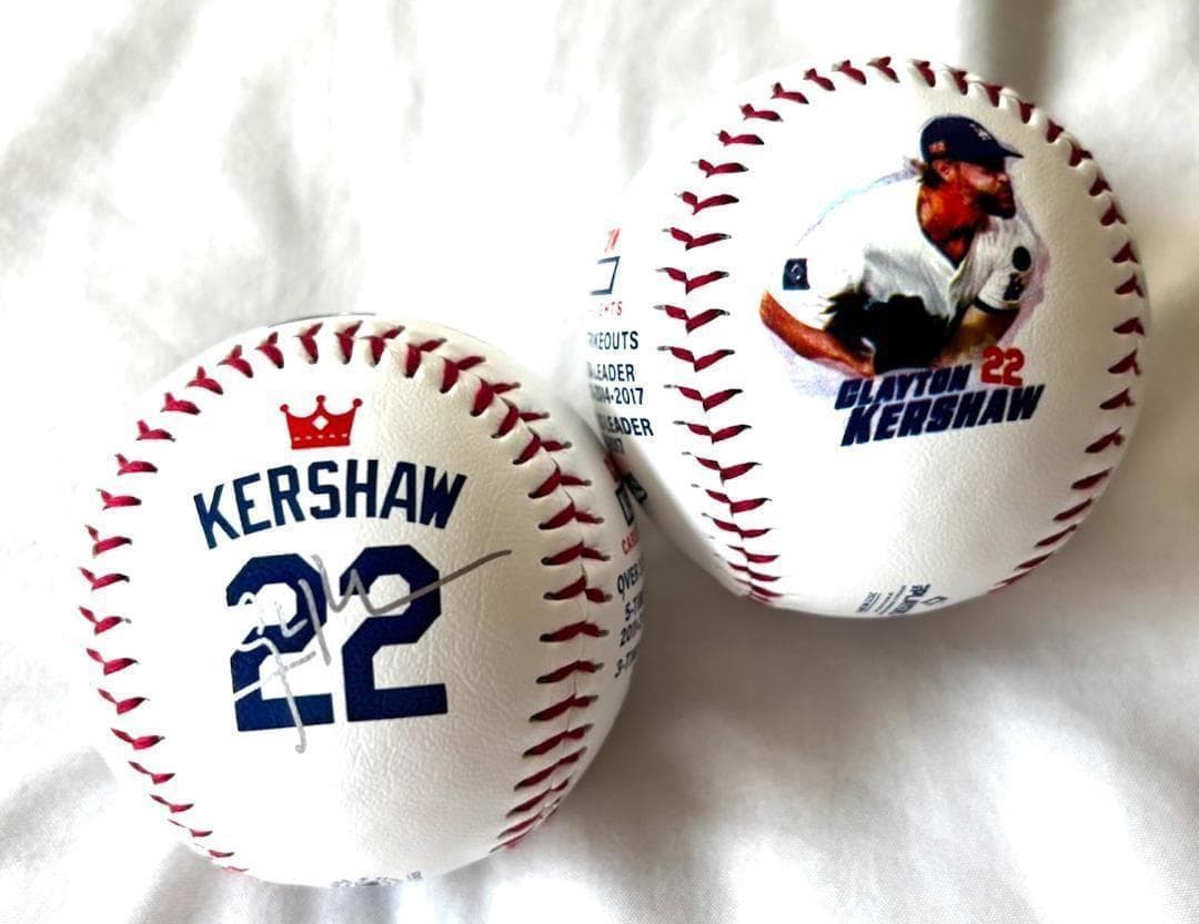 ロサンゼルス・ドジャース クレイトン・カーショウ MLB公式 引退記念ボール