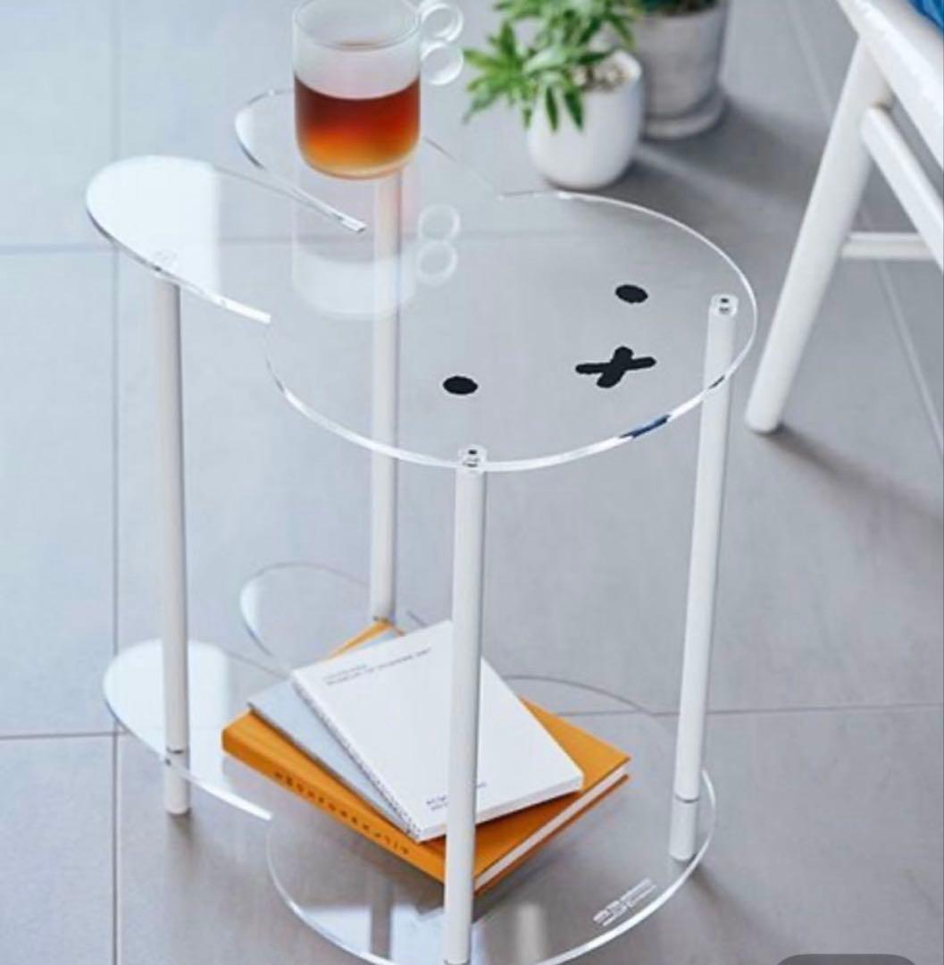 【新品未開封】studio CLIP ミッフィー アクリルサイドテーブル