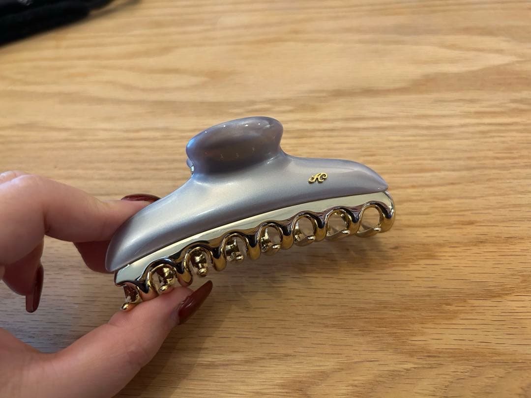 塗装ハゲなし★ACCA アッカ　バービークリップ　Lサイズ　ライトグレー