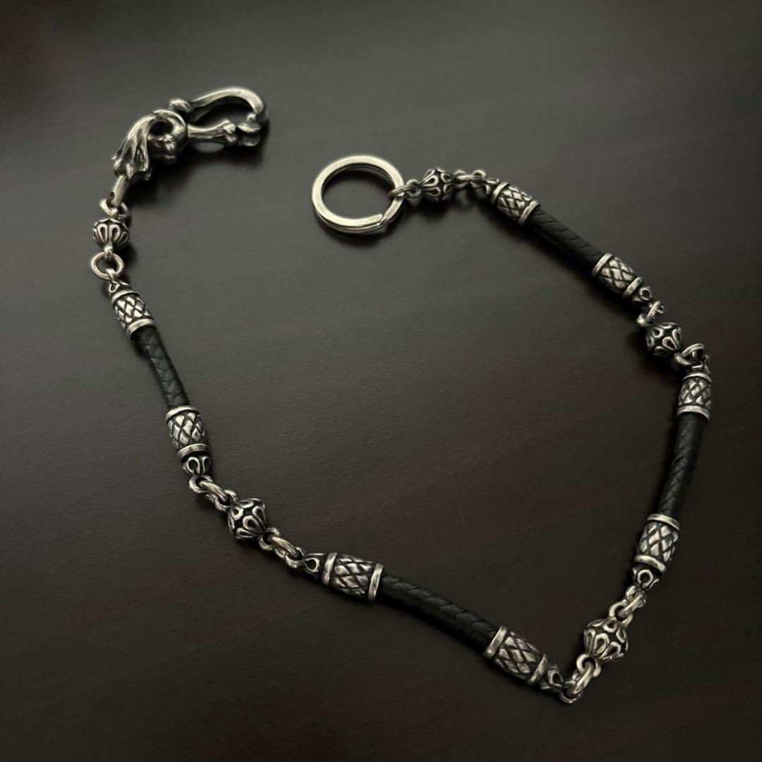 LEATHERS AND TREASURES 5ボール＆レザーウォレットチェーン