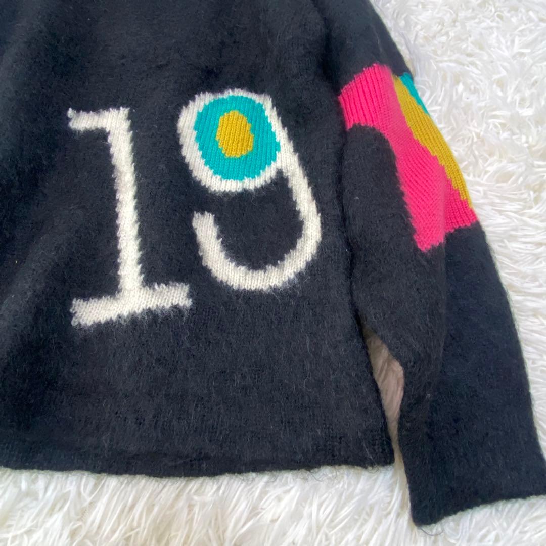 山本寛斎 80年代 アシンメトリー ニット 顔タグ Mサイズ相当