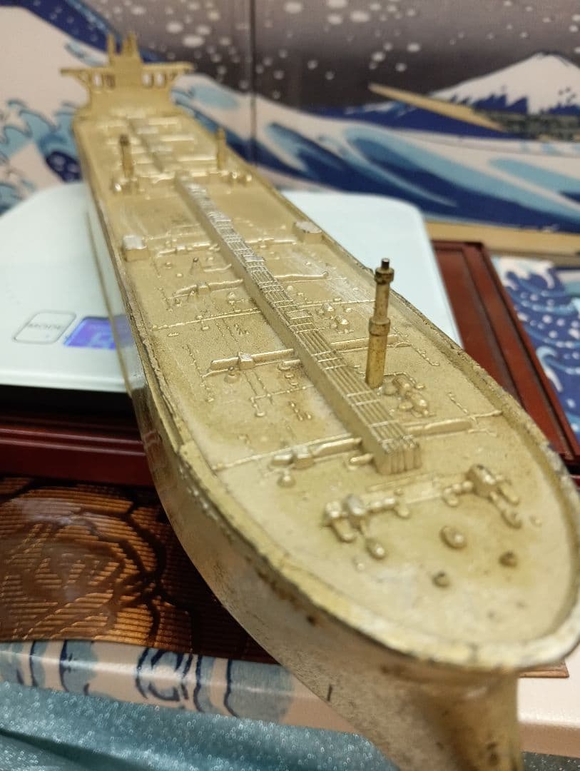 グロブティックトーキョータンカー１９７３年当時物金属製模型オブジェ置物飾り