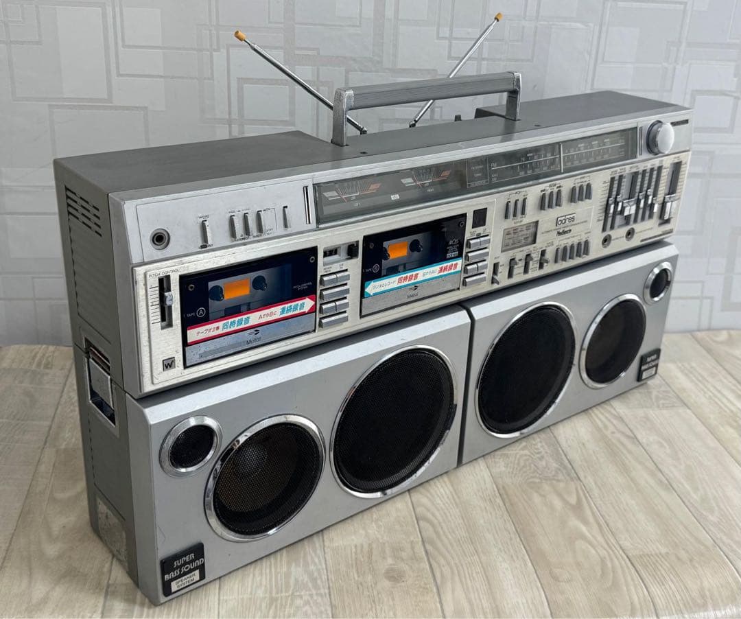 中古動作品・大型ラジカセ 東芝TOSHIBA RT-S98　昭和レトロラジオ