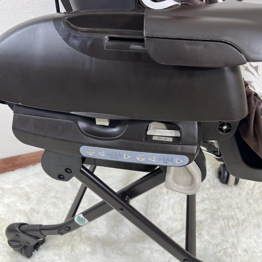 コンビ ネムリラ4キャスAT ハイローチェア ベージュ 電動スウィング