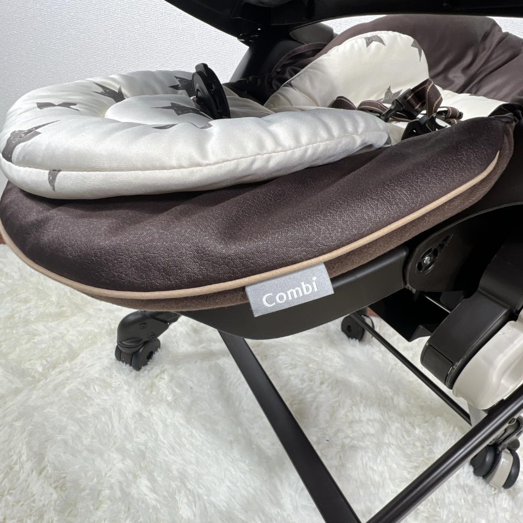 コンビ ネムリラ4キャスAT ハイローチェア ベージュ 電動スウィング