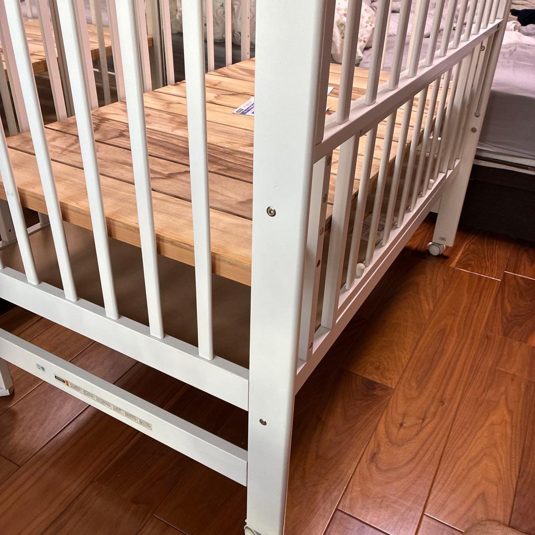 mero さま限定 KATOJI ハイシートベビーベッド ホワイト