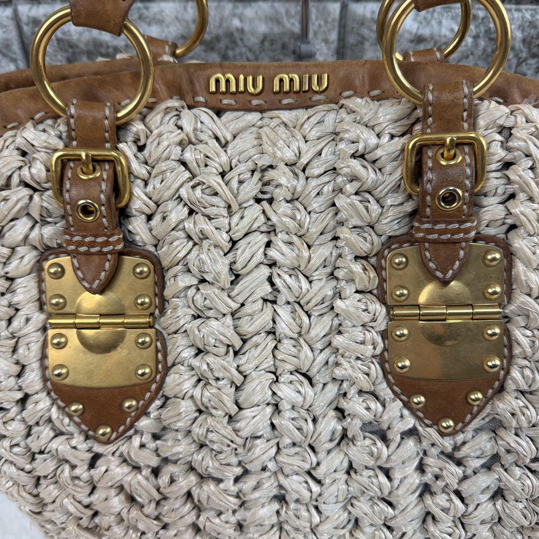 miumiu ミュウミュウ カゴバッグ ハンドバッグ