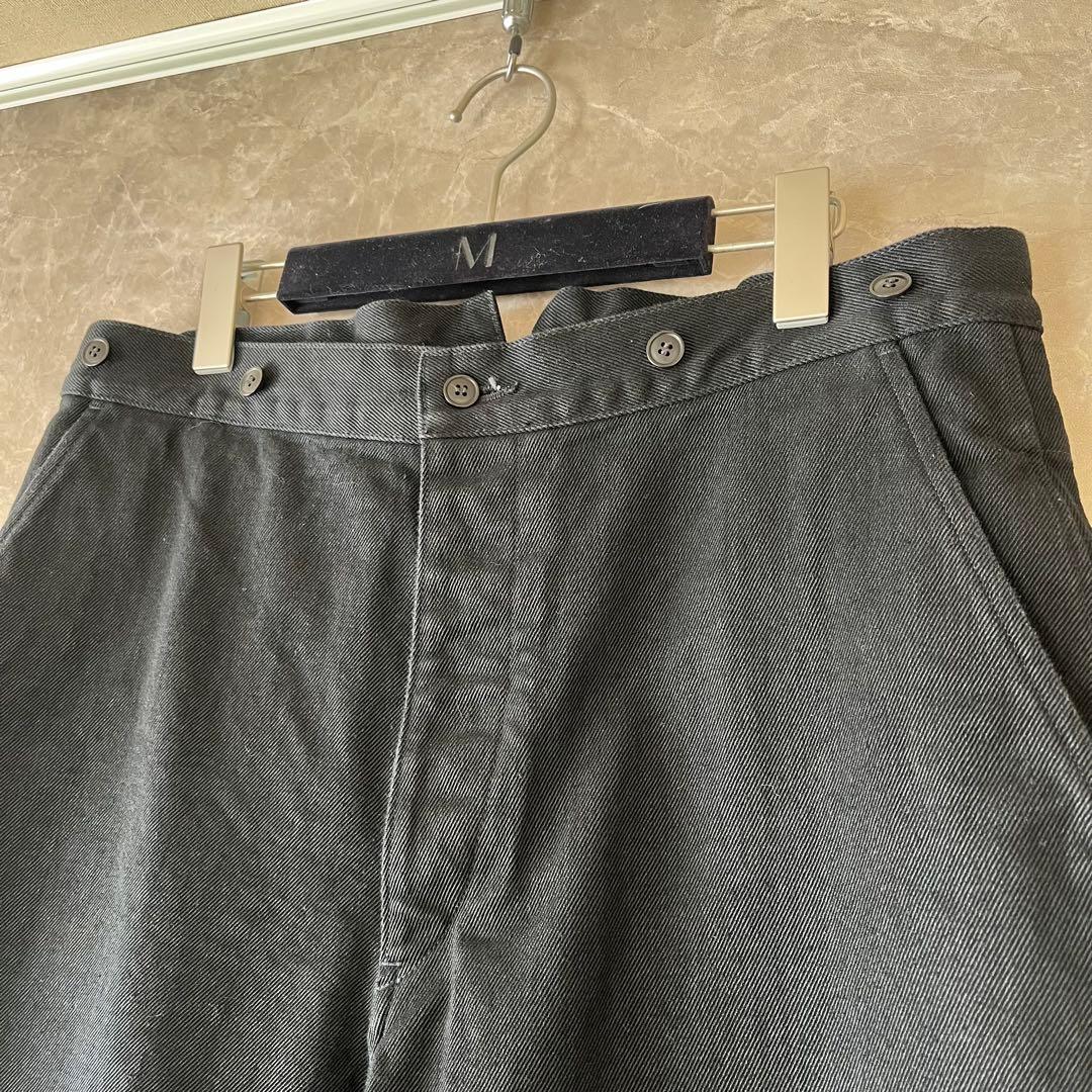 COMOLI 26SS ブラックデニムオーバーパンツ 2