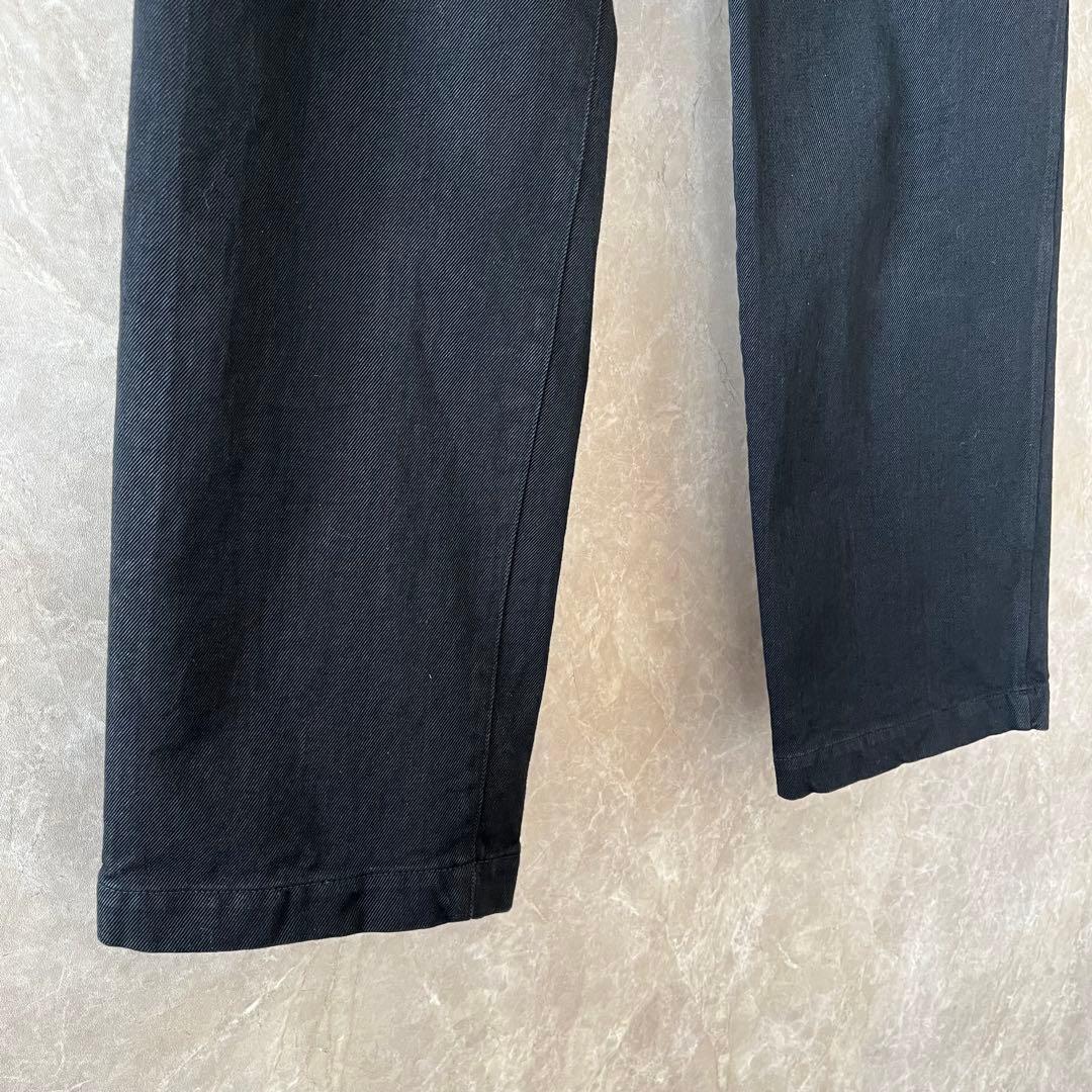 COMOLI 26SS ブラックデニムオーバーパンツ 2