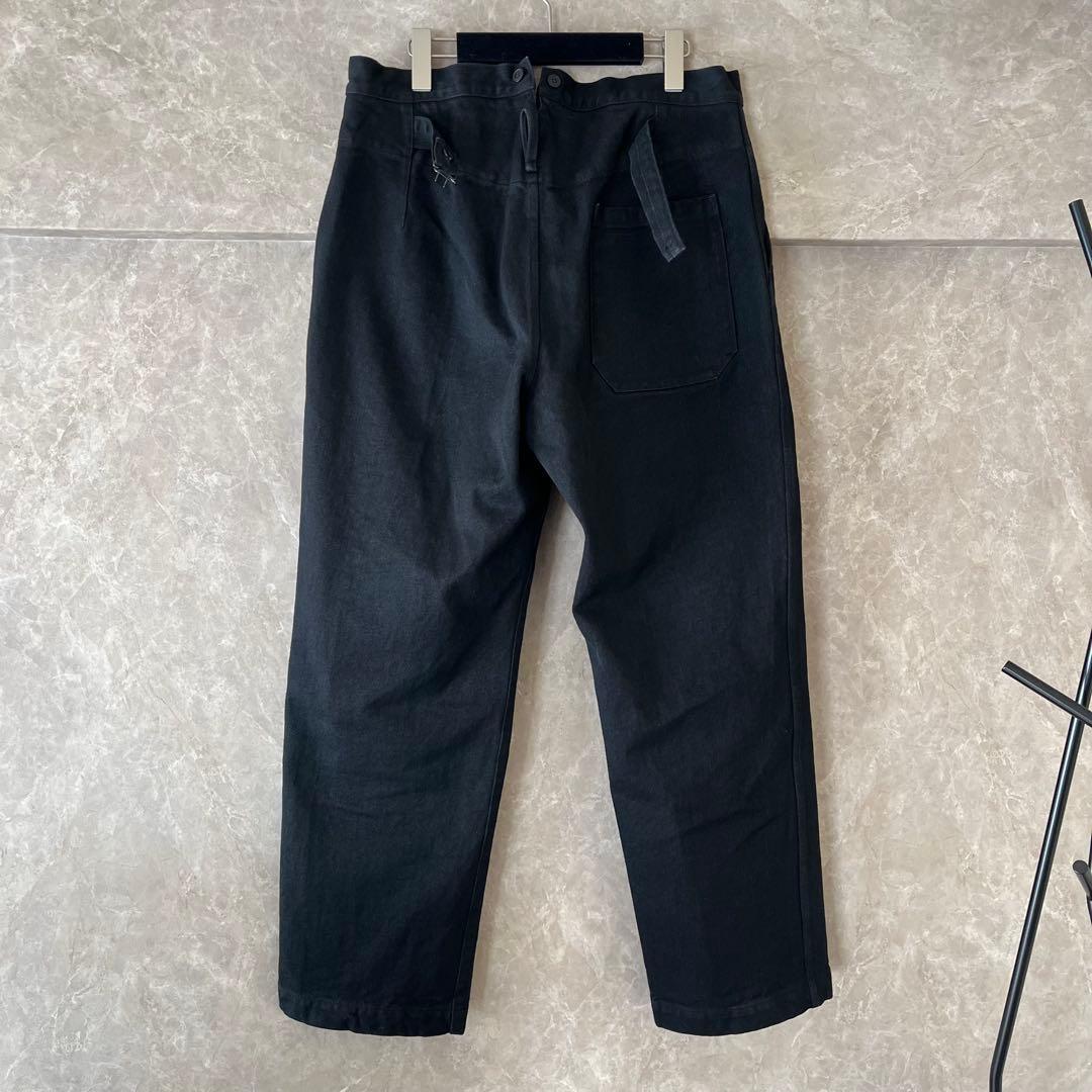 COMOLI 26SS ブラックデニムオーバーパンツ 2