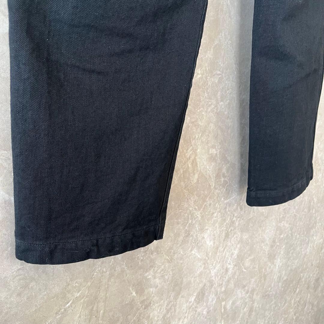 COMOLI 26SS ブラックデニムオーバーパンツ 2