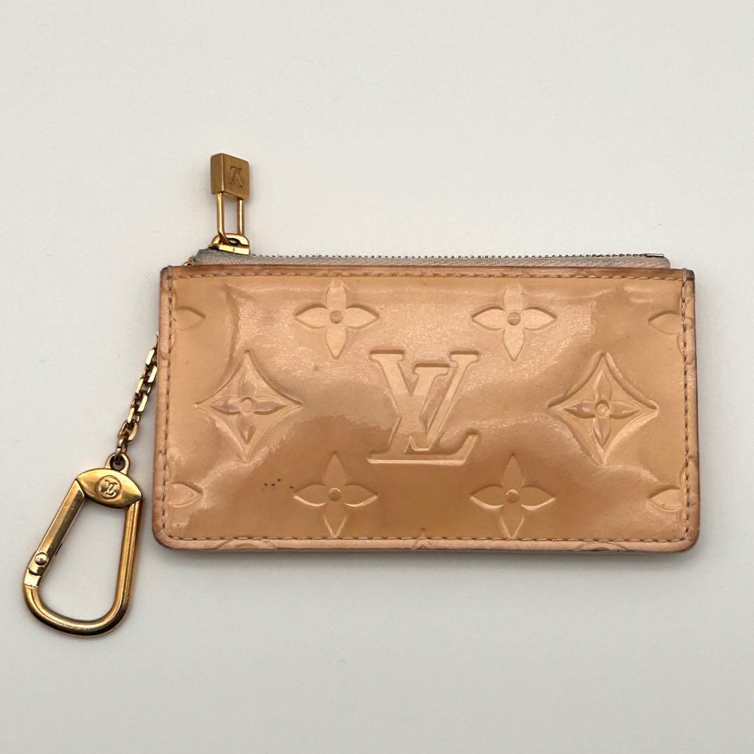 ルイヴィトン ケース ポシェットクレ ヴェルニ モノグラム ポーチ【良品】