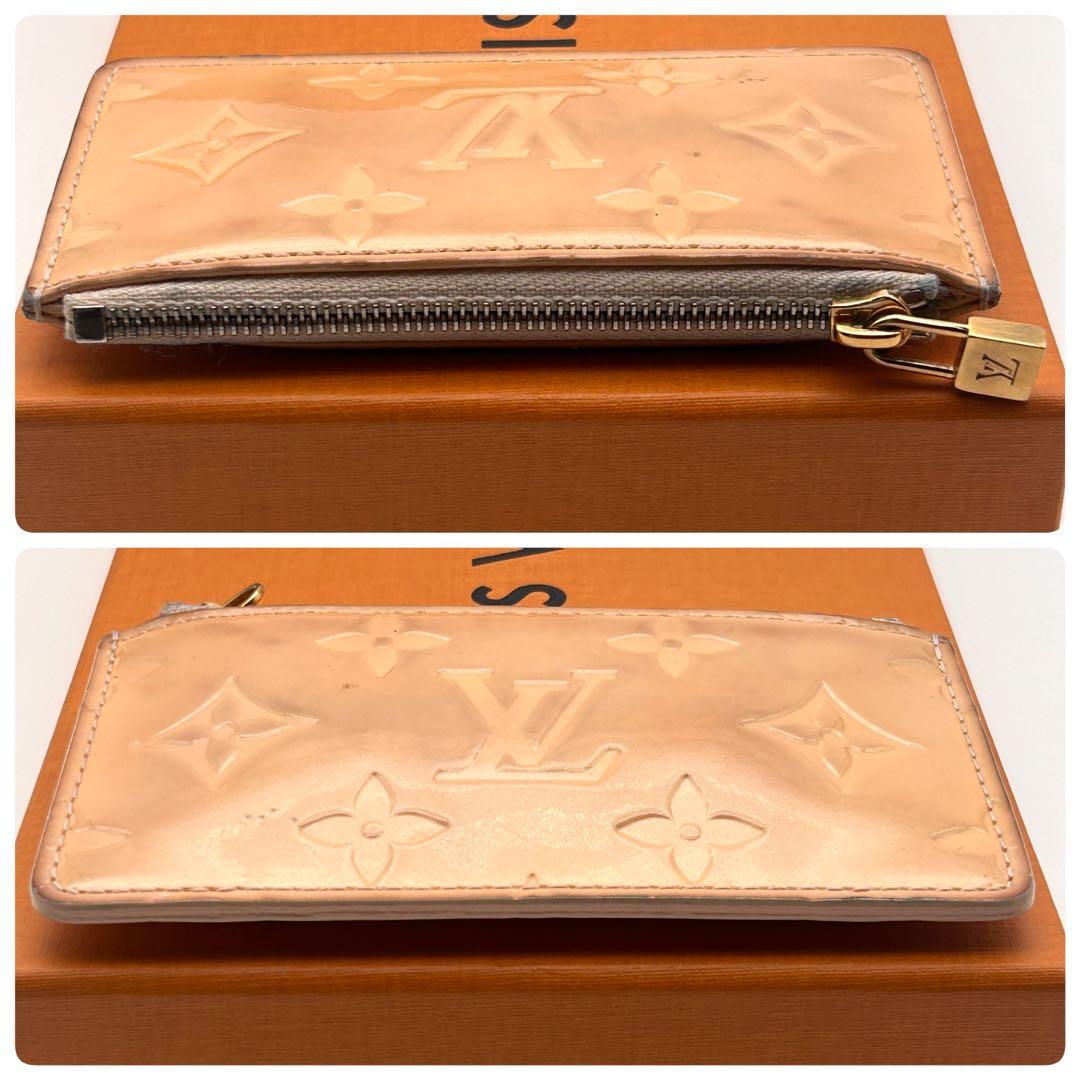 ルイヴィトン ケース ポシェットクレ ヴェルニ モノグラム ポーチ【良品】