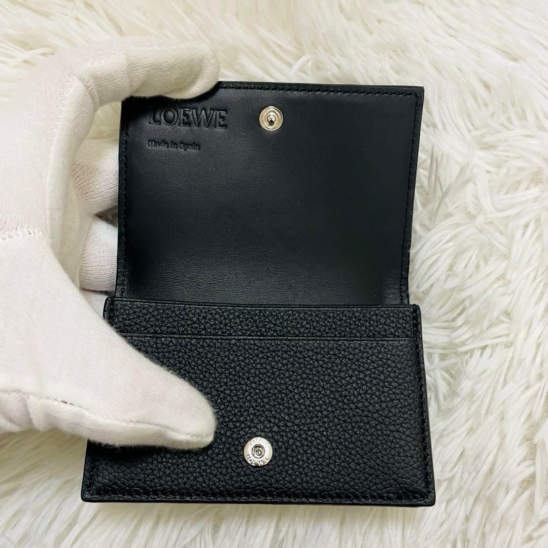 新品✨付属完備✨LOEWE 名刺入れ カードケース アナグラム レザー ブラック