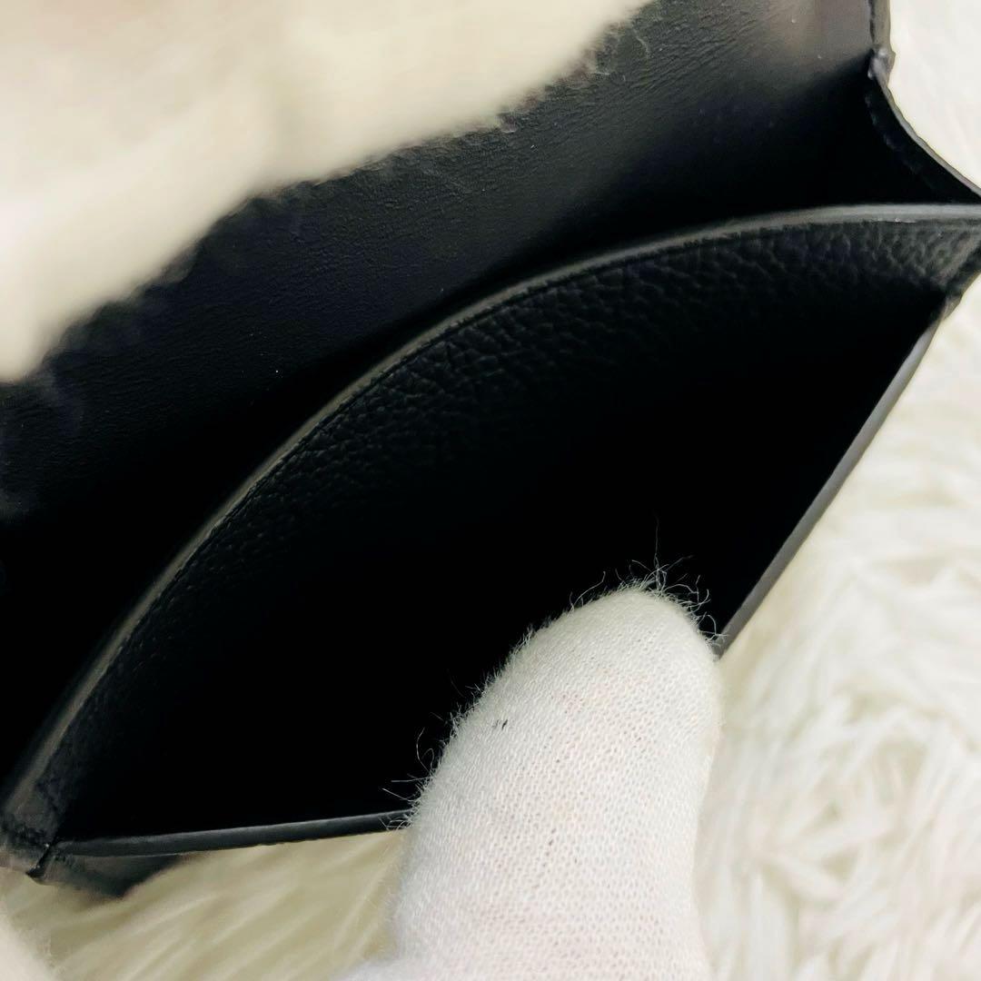 新品✨付属完備✨LOEWE 名刺入れ カードケース アナグラム レザー ブラック