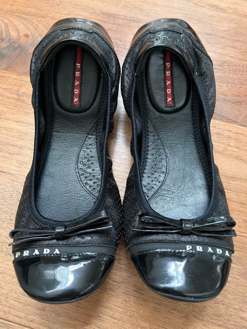 PRADA プラダ フラットシューズ バレエシューズ 37 サイズ7