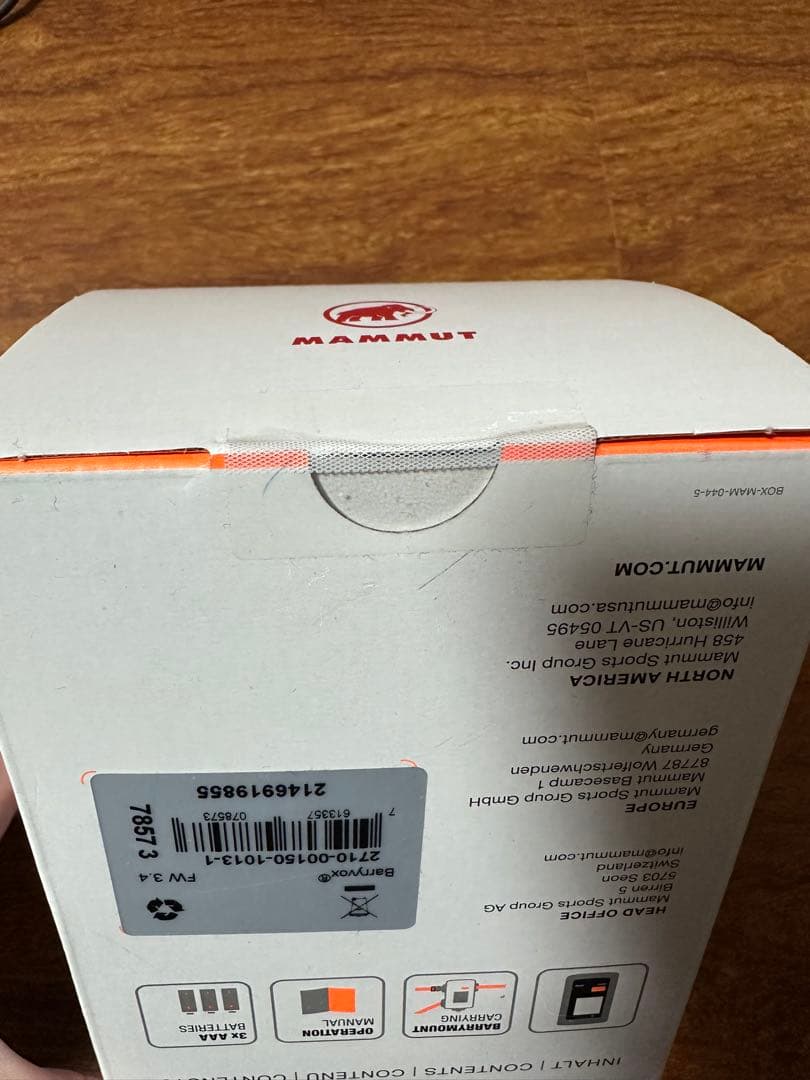 国内正規品✴︎ビーコン　MAMMUT マムート　BARRYVOX