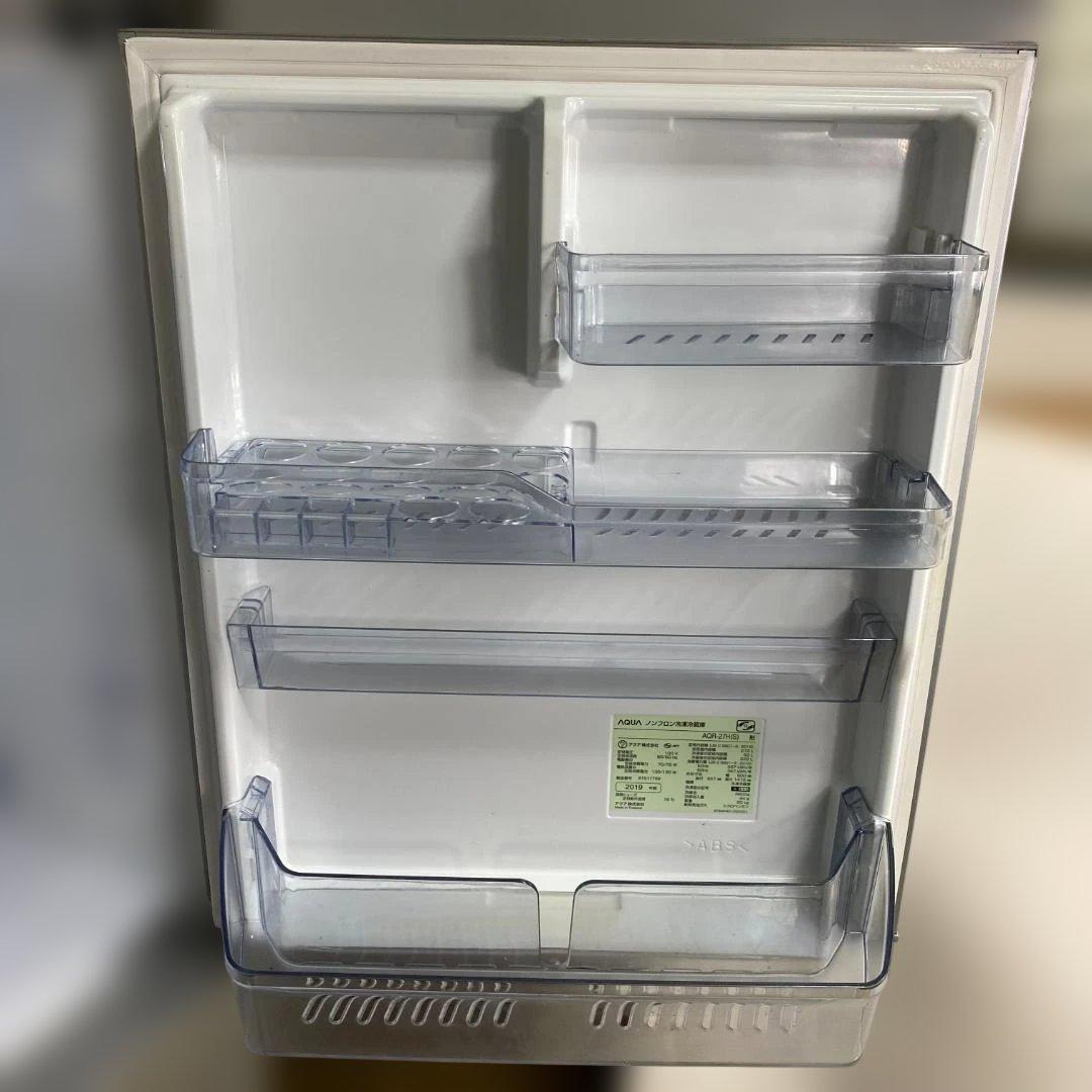AQUA ノンフロン冷凍冷蔵庫 AQR-27H 2019年製