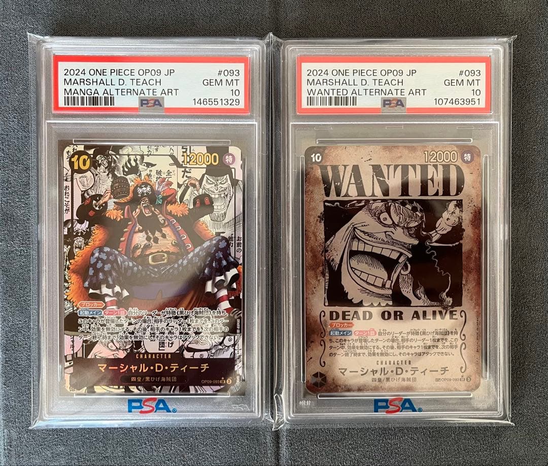 マーシャル・D・ティーチ PSA10 2枚セット