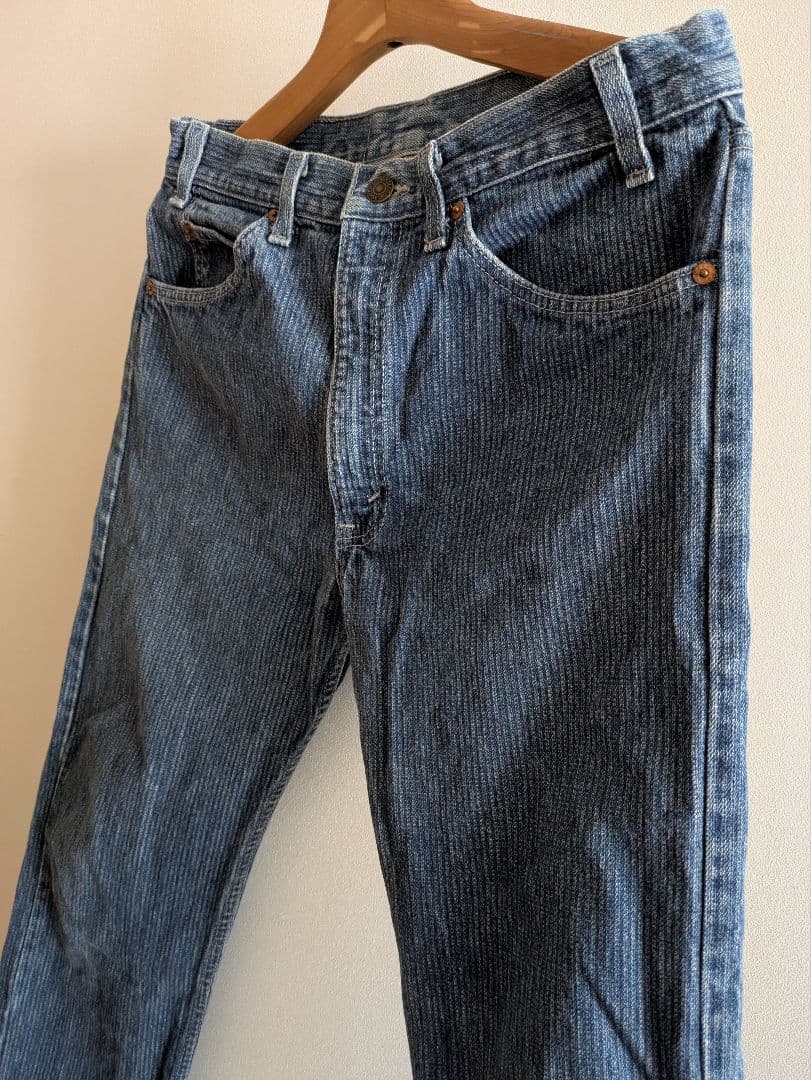 希少 Levi's505 ストライプ USA製 リーバイス ビンテージデニム