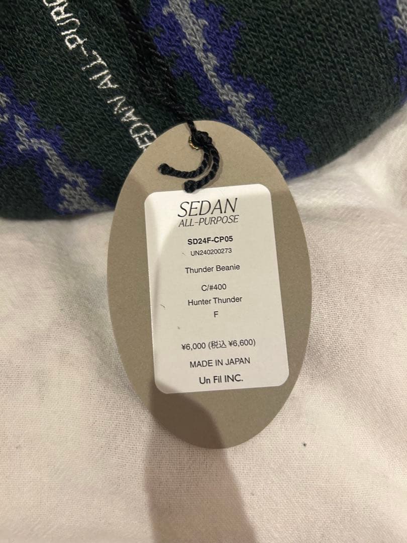 【タグ付き】SEDAN ALL-PURPOSE THUNDER BEANIE