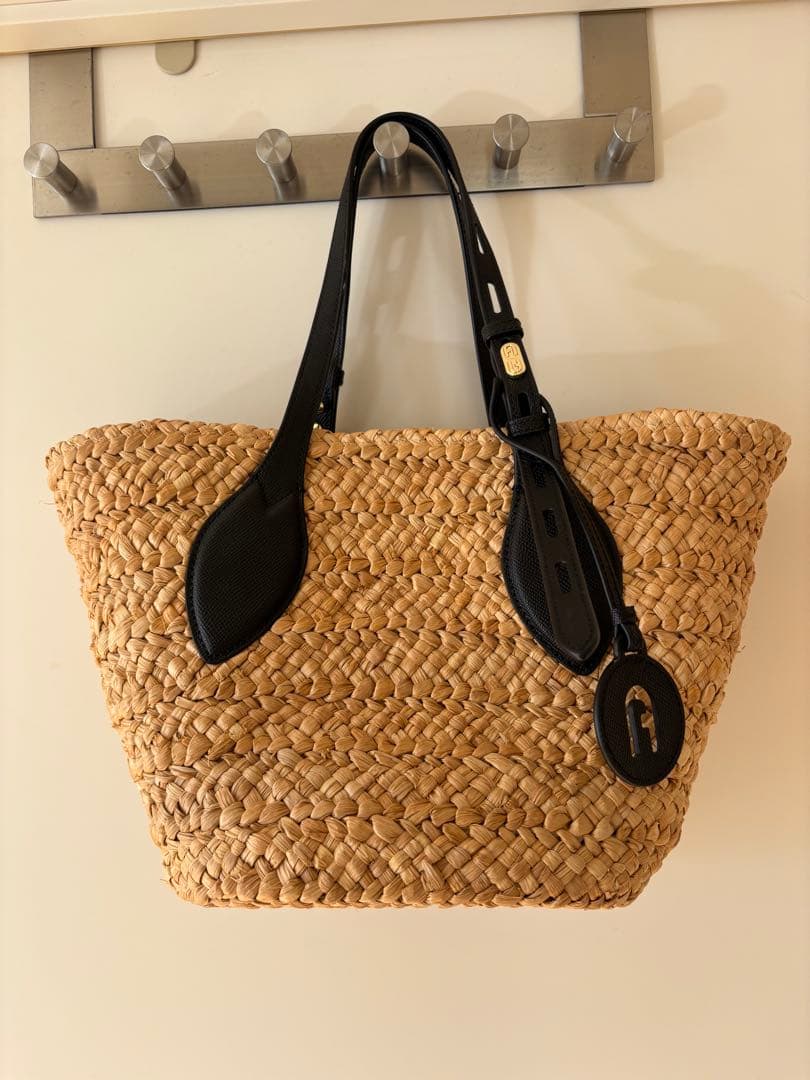 専用 フルラ FURLA ナチュラルストロー かごバッグ トートバッグ