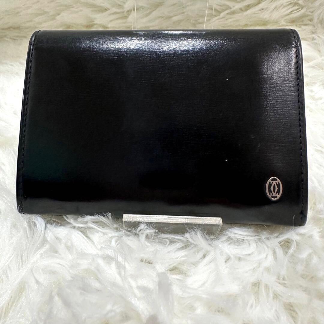 【美品】Cartier カルティエ 名刺入れ カードケース メンズ レザー
