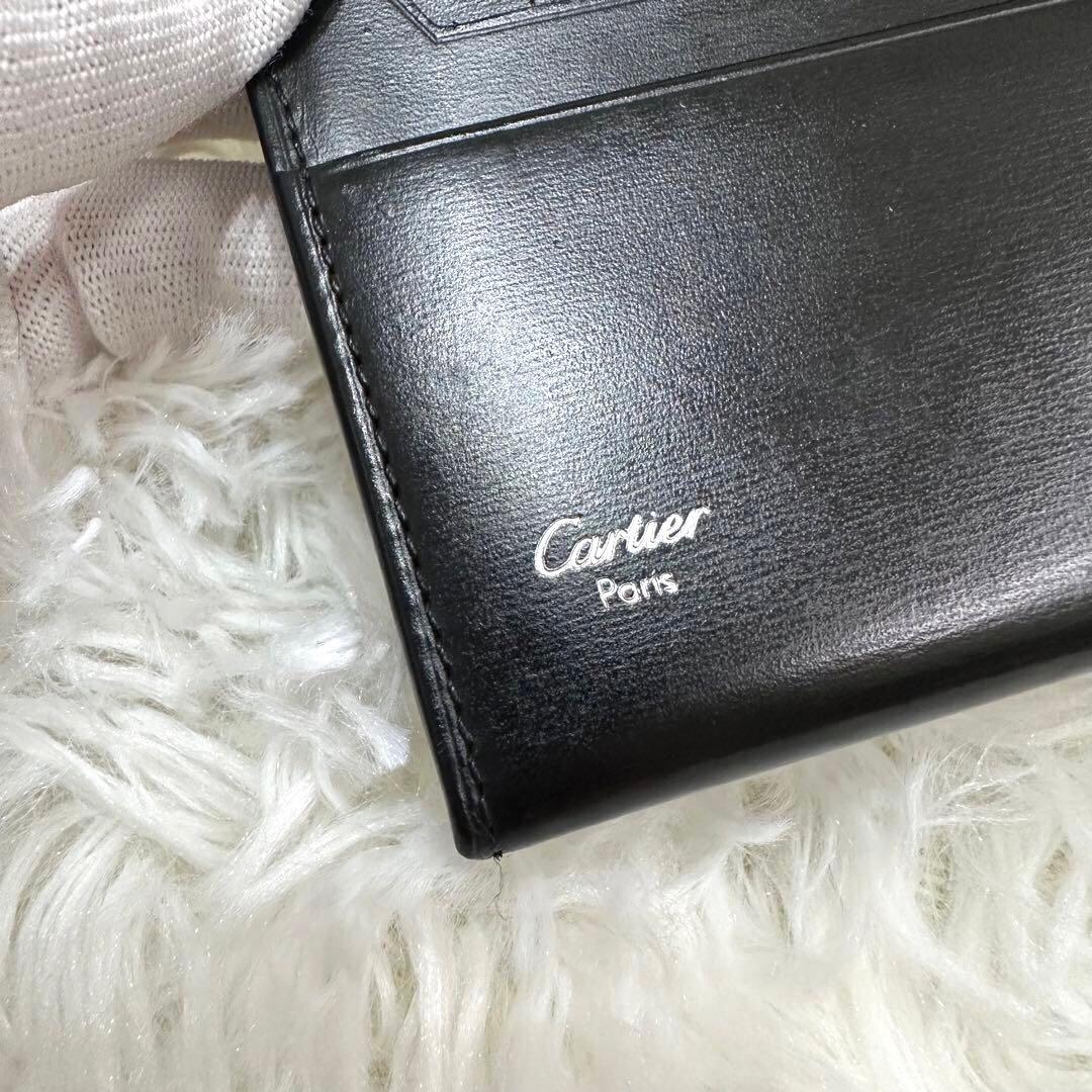【美品】Cartier カルティエ 名刺入れ カードケース メンズ レザー