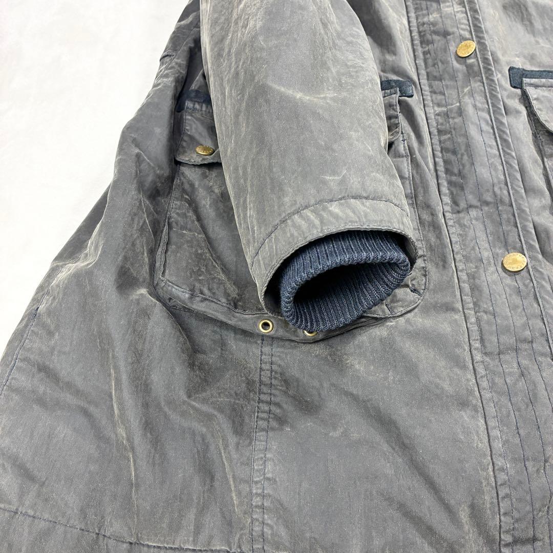 か*ん様 90s英国製 バブアー ビデイル オイルドジャケット ファー フード取