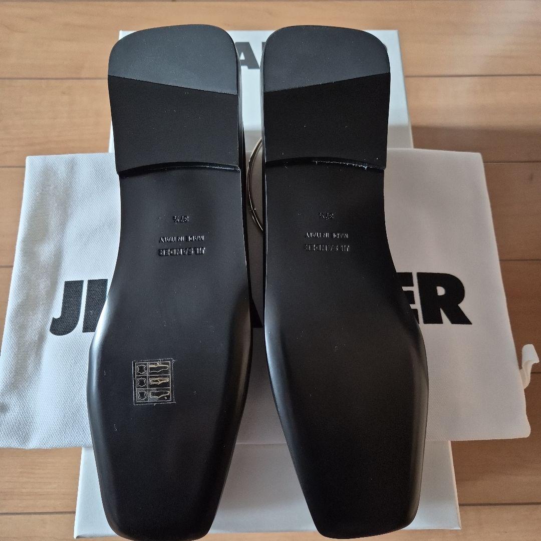 お値下げ！JIL SANDER ブラックフラットシューズ