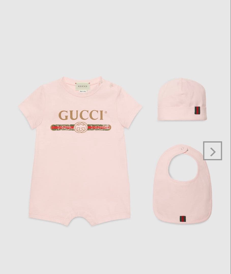 ◾️美品◾️GUCCI グッチ 帽子 ロゴ 3ピースセット コットン ギフトセット