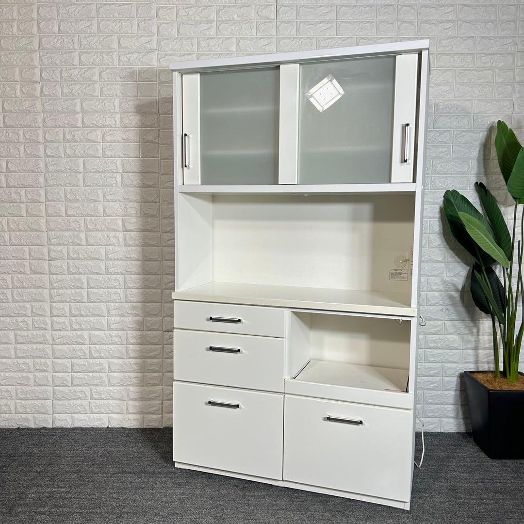 ニトリ キッチンホード RIPE 幅100cm 食器棚 キッチン収納 F070