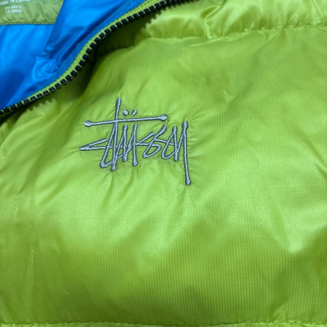 STUSSY ダウンジャケット　ライム