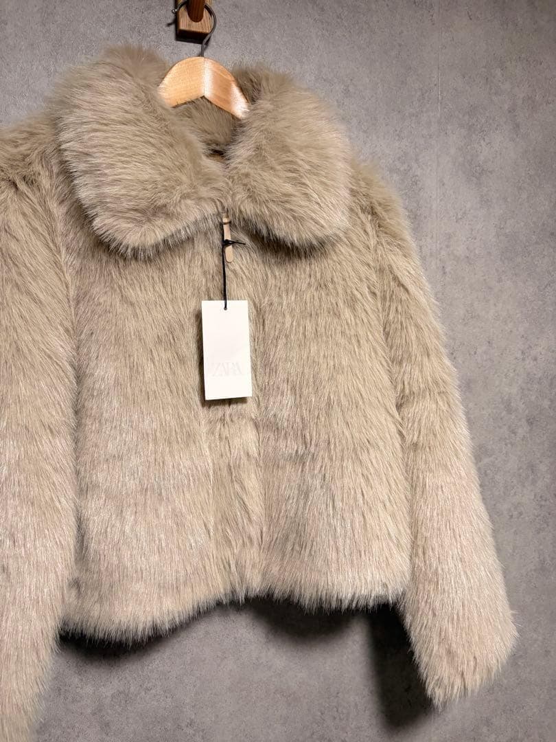 ZARA ザラ ダブルフェイス フェイクファージャケット S