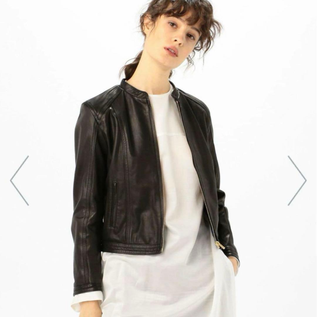 tomorrowland トゥモローランド ラムレザー ブルゾン