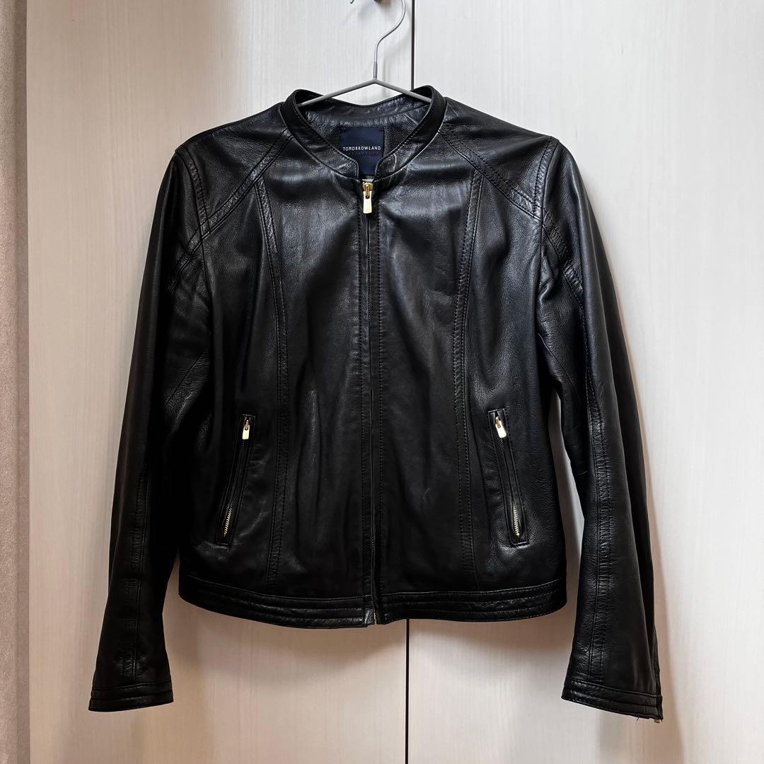 tomorrowland トゥモローランド ラムレザー ブルゾン
