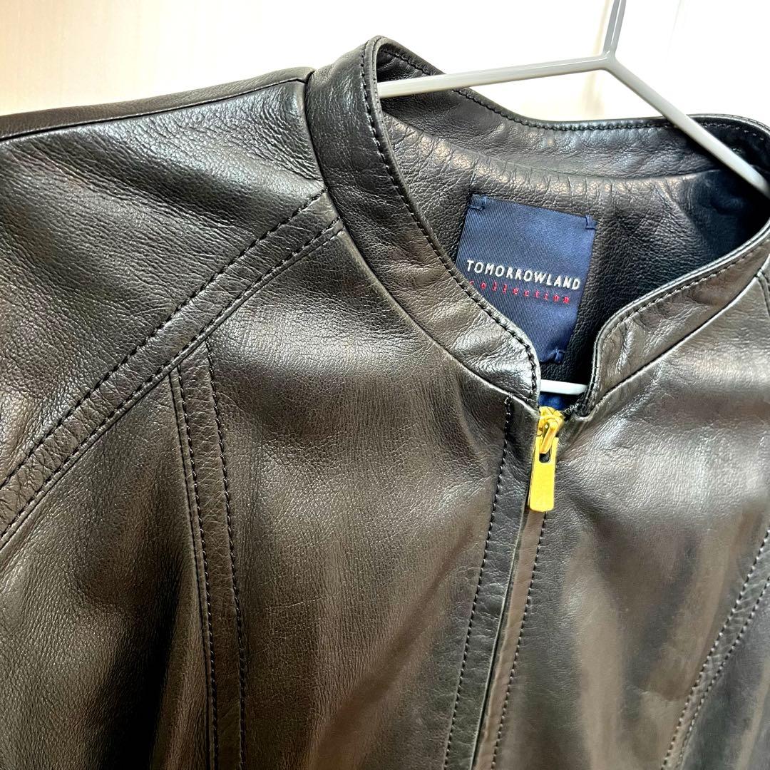 tomorrowland トゥモローランド ラムレザー ブルゾン