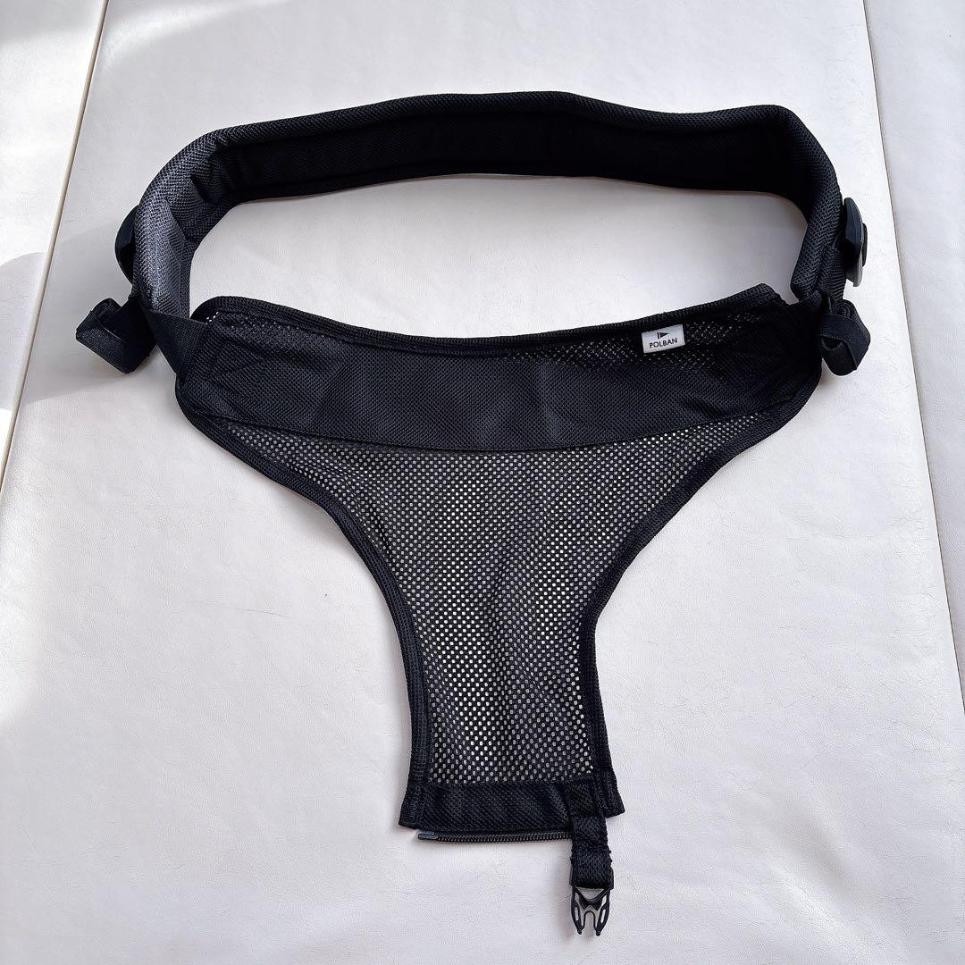 【セット】ポルバンアドバンス ヒップシート+シングルショルダー　デニムブラック